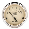 2-1/16" VOLTMETER, 0-120 MPH, ANTIQUE BEIGE